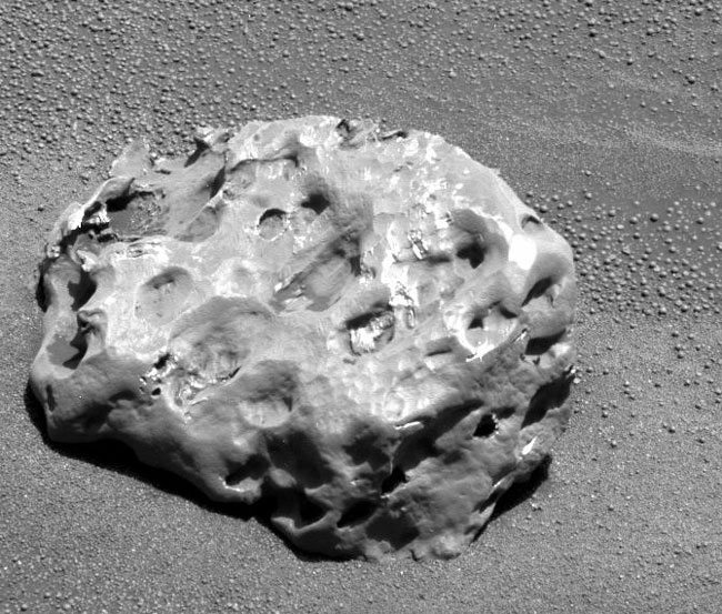 Mars Opportunity Rover Finds a Meteorite
